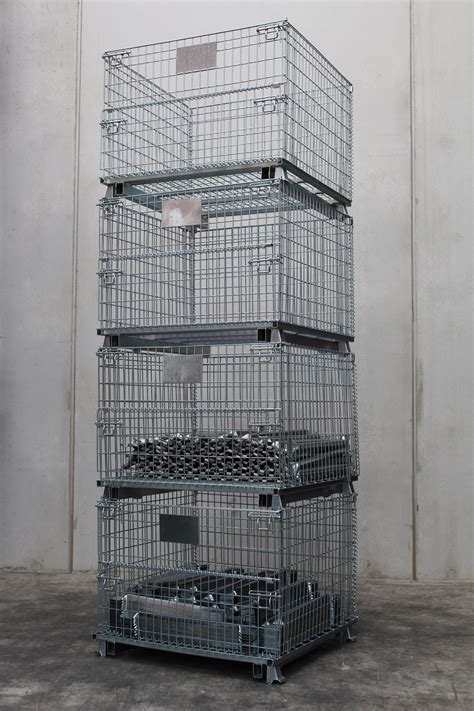 small metal cage box|galvanised steel cage.